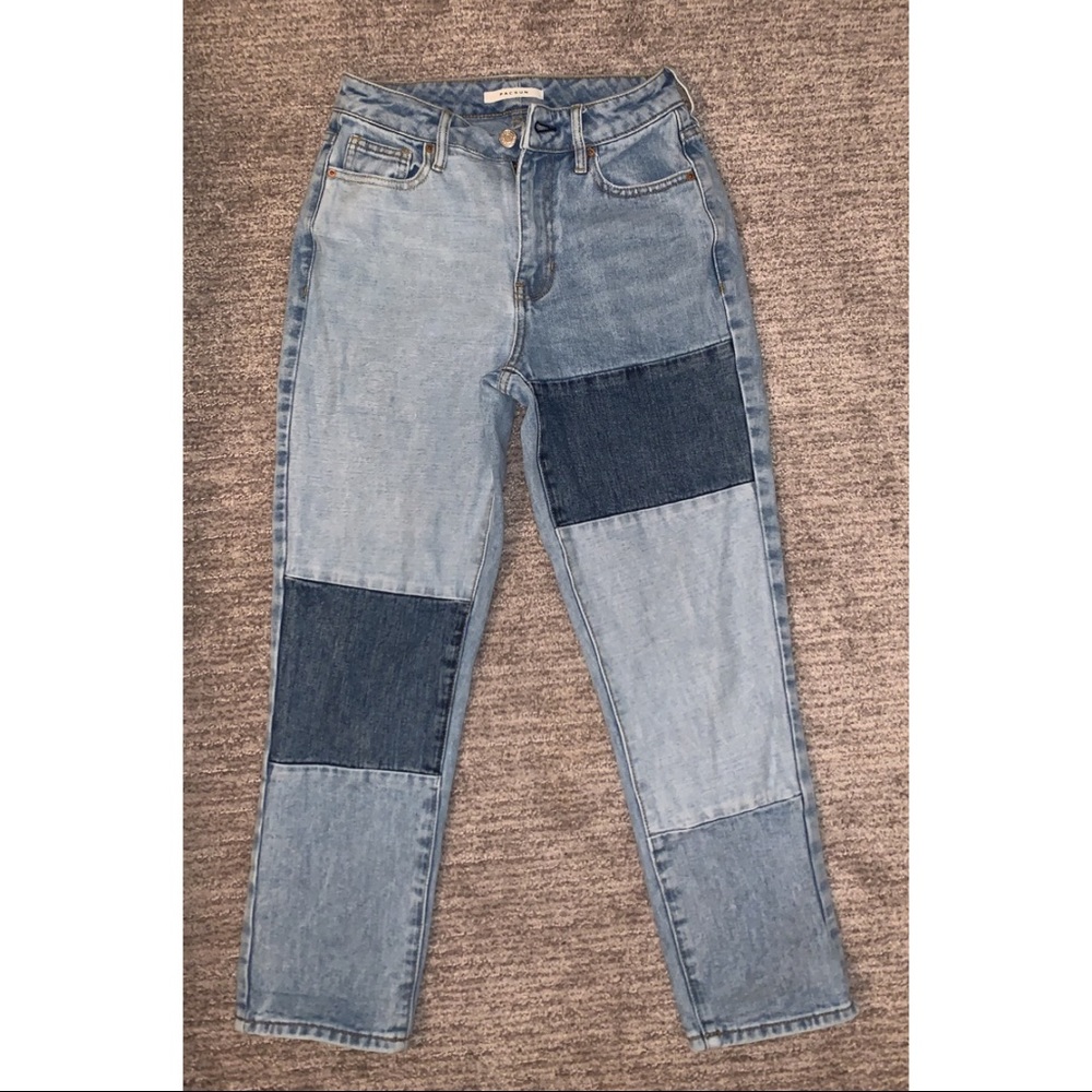 Patch On Blue Mom Jeans